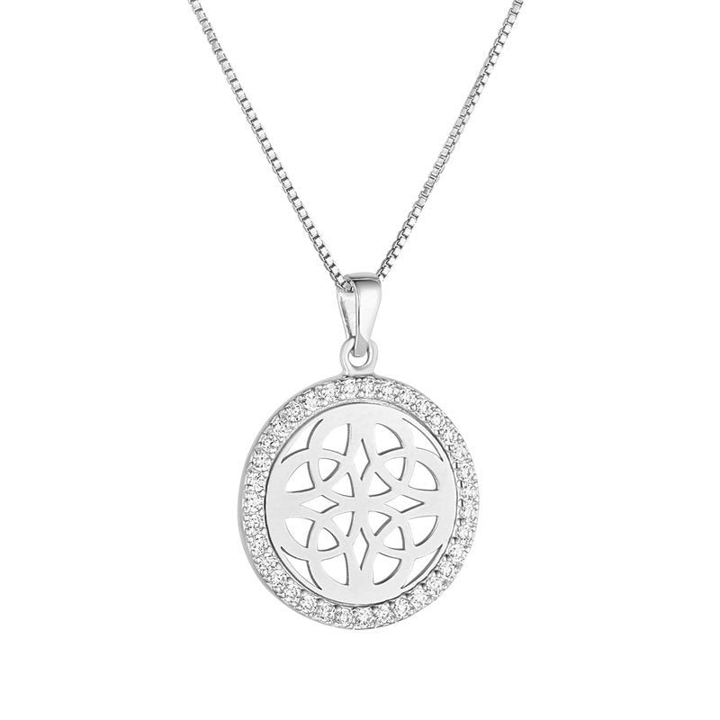 Zancan silver necklace with Celtic pendant.